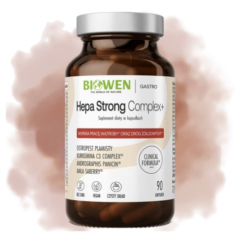 Biowen Hepa Strong Complex+ Suplement diety na wątrobę 90 kapsułek