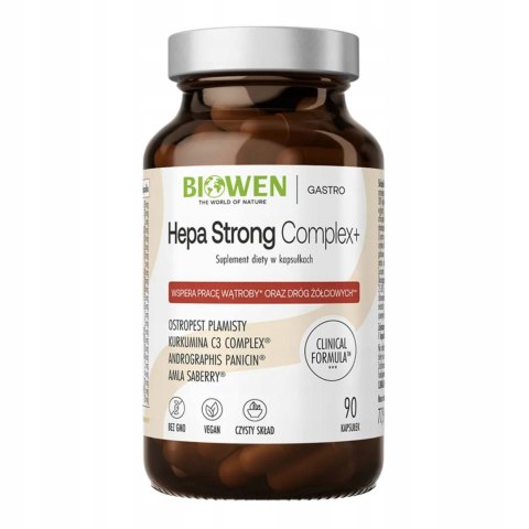 Biowen Hepa Strong Complex+ Suplement diety na wątrobę 90 kapsułek