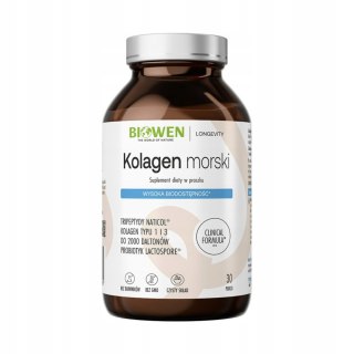 Biowen Kolagen Morski 225 g z dorsza na stawy 3 Peptydy proszek Suplement