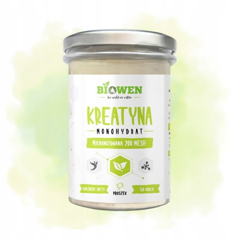 Biowen Kreatyna monohydrat mikronizowana 200 MESH 250g Suplement diety
