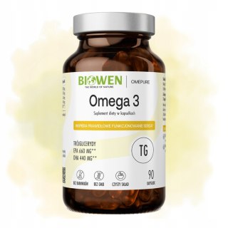 Biowen Kwasy Omega-3 660 mg EPA, 440 mg DHA 90 kapsułek Suplement Diety