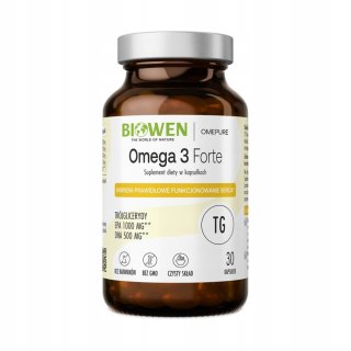 Biowen Kwasy Omega-3 Forte 30 kapsułek Suplement Diety