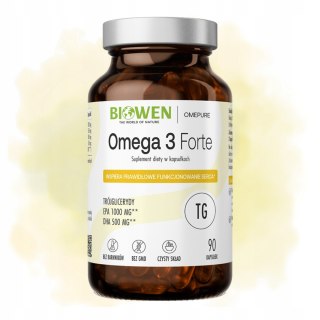 Biowen Kwasy Omega-3 Forte 90 kapsułek Suplement Diety