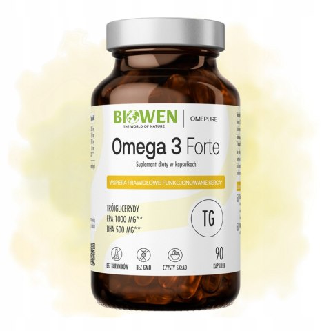 Biowen Kwasy Omega-3 Forte 90 kapsułek Suplement Diety