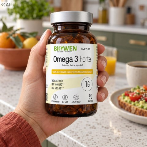 Biowen Kwasy Omega-3 Forte 90 kapsułek Suplement Diety