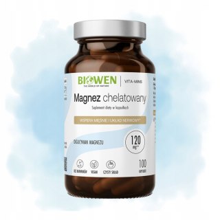 Biowen Magnez Chelatowany 100 kapsułek Suplement Diety
