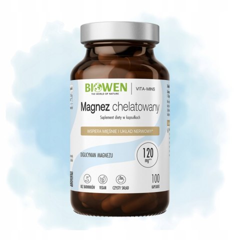 Biowen Magnez Chelatowany 100 kapsułek Suplement Diety