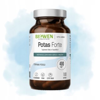 Biowen Potas Forte Cytrynian Potasu 100 kapsułek Suplement diety