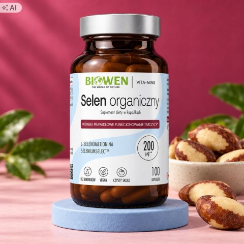 Biowen Selen organiczny 100 kapsułek Suplement Diety