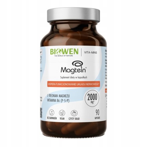Biowen Treonian magnezu Magtein 90 kapsułek Suplement diety magnez
