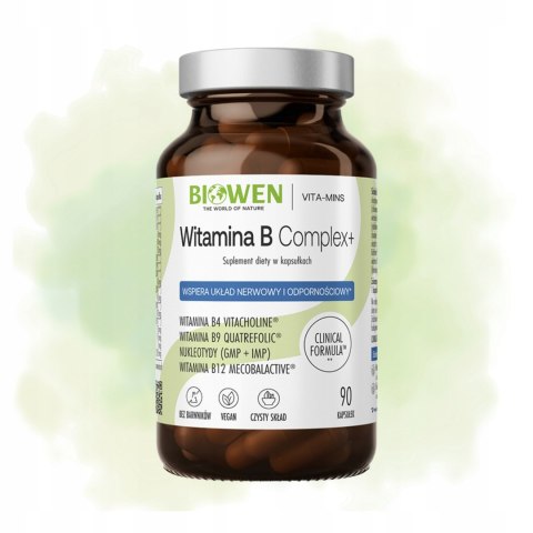 Biowen Witamina B Complex+ 90 kapsułek Suplement Diety