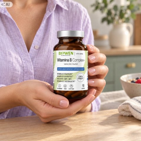 Biowen Witamina B Complex+ 90 kapsułek Suplement Diety