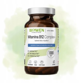 Biowen Witamina B12 Complex+ 60 kapsułek Suplement Diety