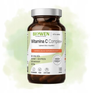 Biowen Witamina C Complex+ 100 kapsułek na odporność Suplement diety
