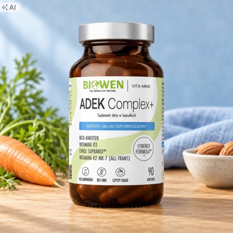 Biowen Witaminy ADEK Complex+ 90 kapsułek Suplement Diety