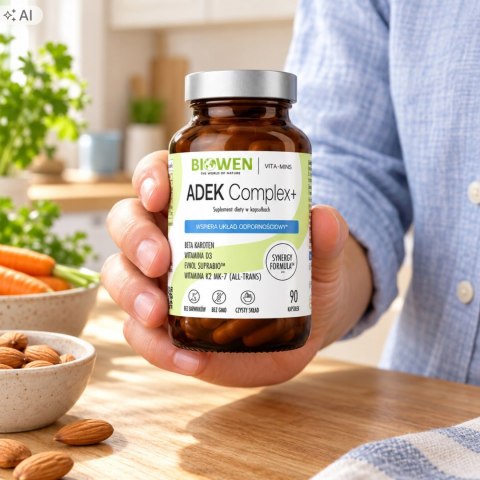 Biowen Witaminy ADEK Complex+ 90 kapsułek Suplement Diety