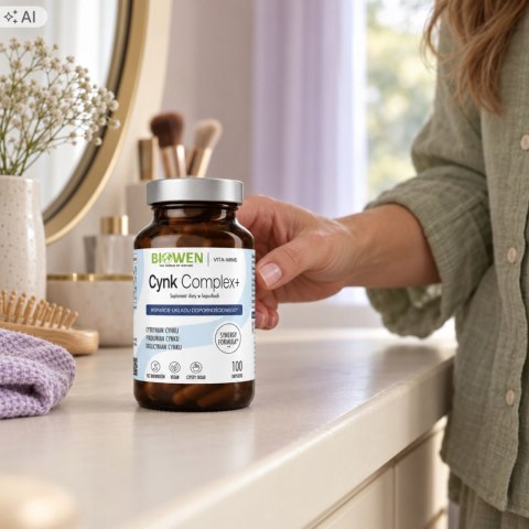 Biowen Zinc 3X Immunity Cynk Complex+ 100 kapsułek Suplement Diety
