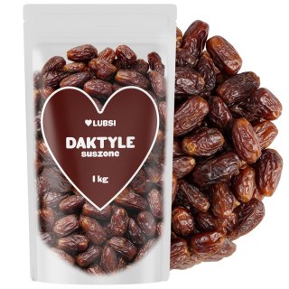 Daktyle suszone 1 kg LUBSI bez pestek naturalne miękkie świeże słodkie