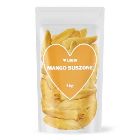 Mango suszone 1kg LUBSI grube plastry mięsiste wysoka jakość przekąska