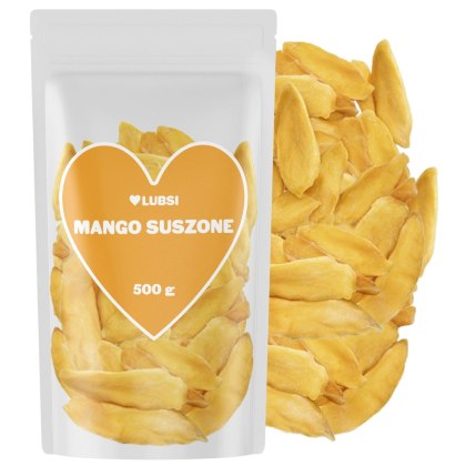 Mango suszone 500g LUBSI grube plastry mięsiste wysoka jakość przekąska
