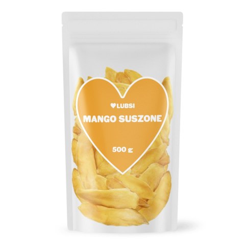 Mango suszone 500g LUBSI grube plastry mięsiste wysoka jakość przekąska