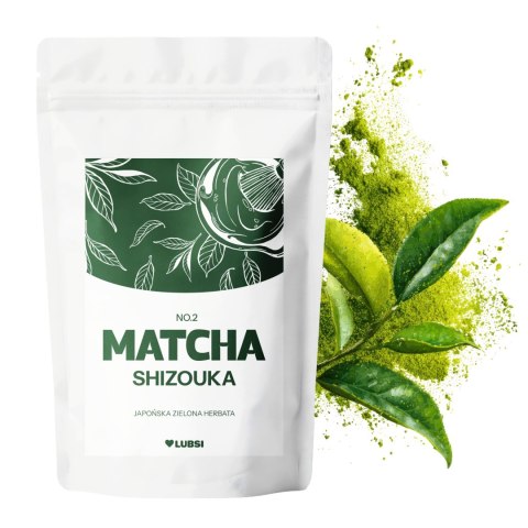 Matcha japońska herbata zielona 100g Lubsi codzienna w proszku Shizouka