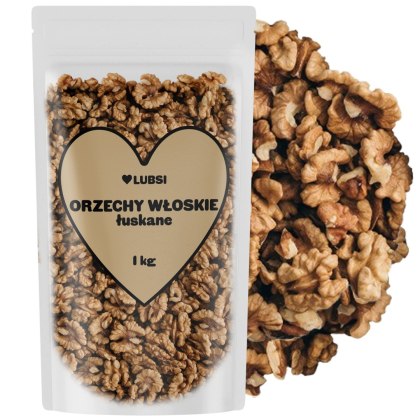 Orzechy włoskie 1kg LUBSI łuskane naturalne wysoka jakość orzech włoski