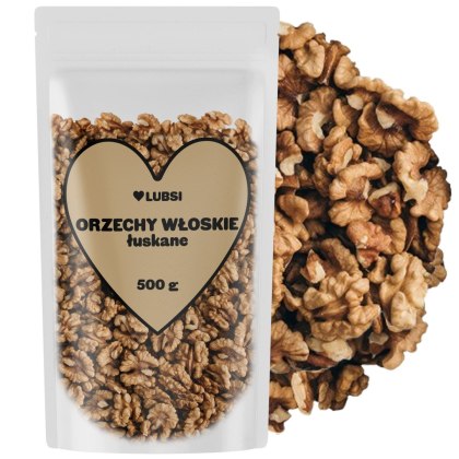 Orzechy włoskie 500g LUBSI łuskane naturalne wysoka jakość orzech włoski