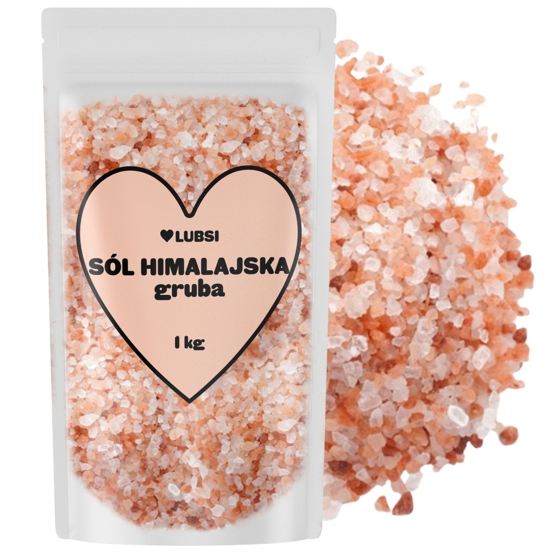 S&oacute;l himalajska r&oacute;żowa gruba 1kg LUBSI