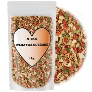 Warzywa suszone 1kg LUBSI kostka naturalna mieszanka warzyw włoszczyzna