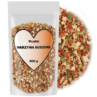 Warzywa suszone 500g LUBSI kostka naturalna mieszanka warzyw włoszczyzna