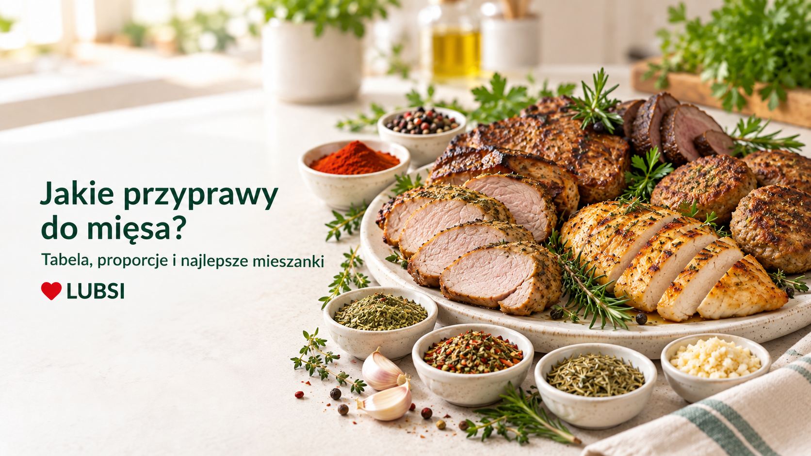 Jakie przyprawy do mięsa? Tabela, proporcje i najlepsze mieszanki do wieprzowiny, mielonego, grilla, drobiu i dziczyzny