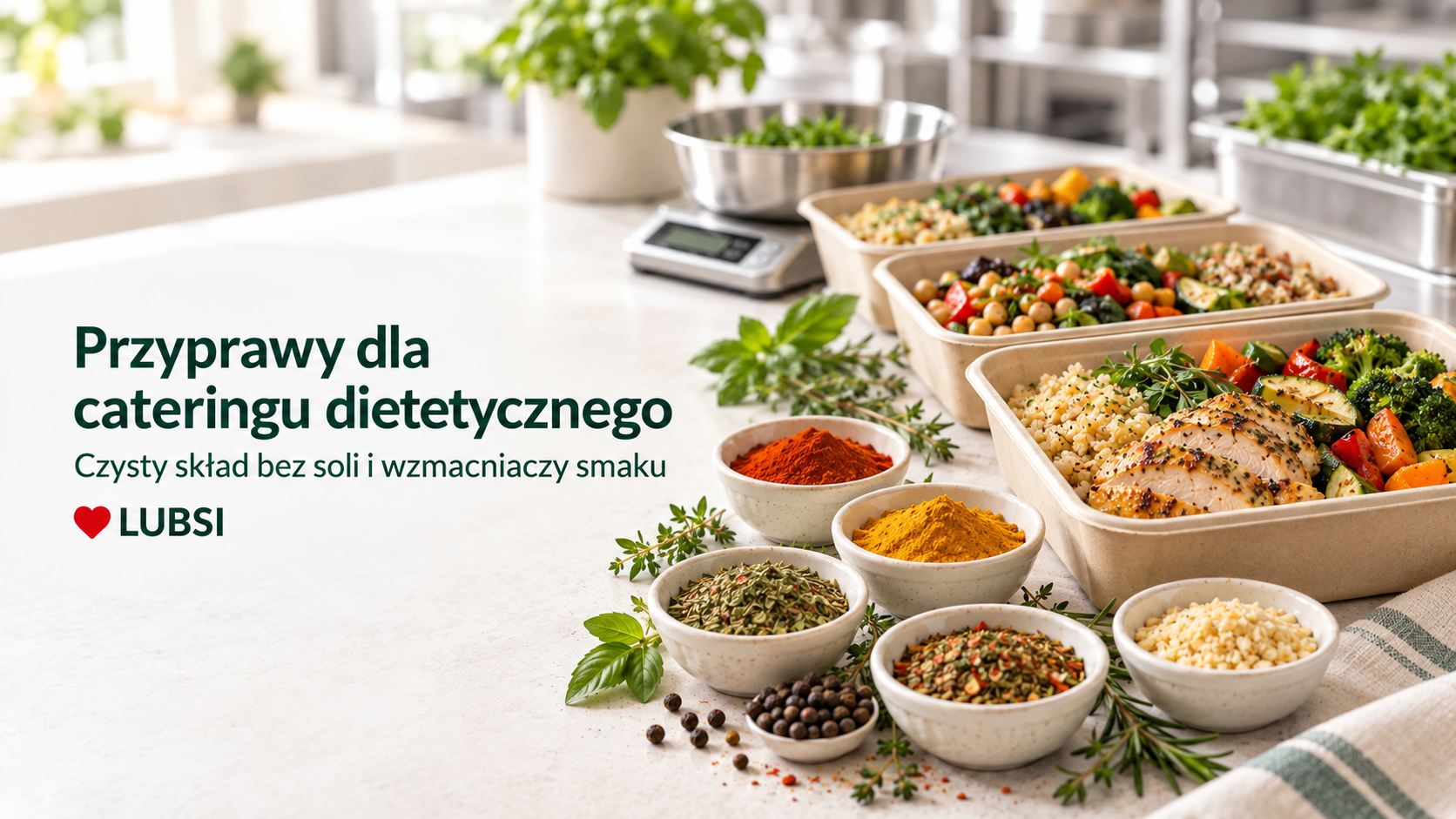 Przyprawy dla cateringu dietetycznego. Jak wybrać mieszanki bez soli i wzmacniaczy smaku?